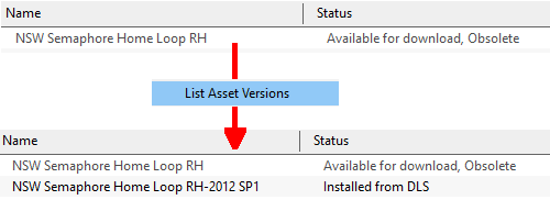 List Asset Versions