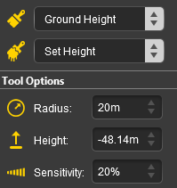 Up/Down brush controls