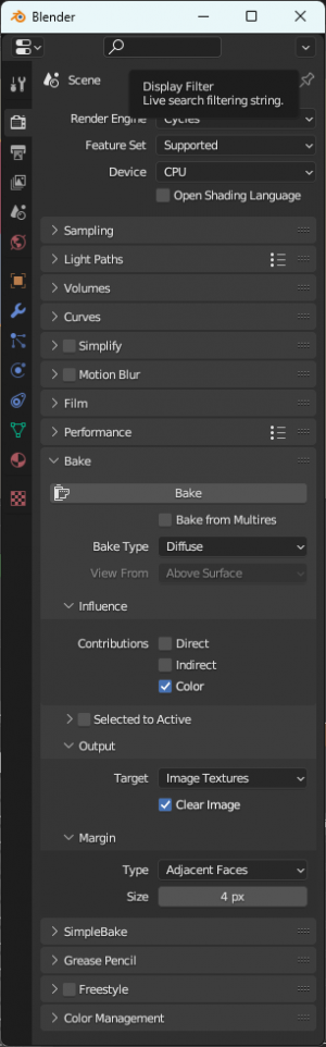 Shed house D7 baking texture bake diffuse properties.png